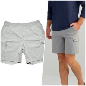 HUK | Men | A1a Quick Dry Ripstop Performance Fishing Cargo Shorts | Size XL
